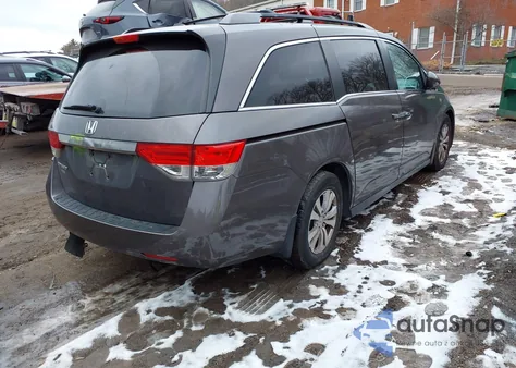 2014 Honda Odyssey Ex-L z USA, uszkodzony, nr VIN 5FNRL5H60EB104999